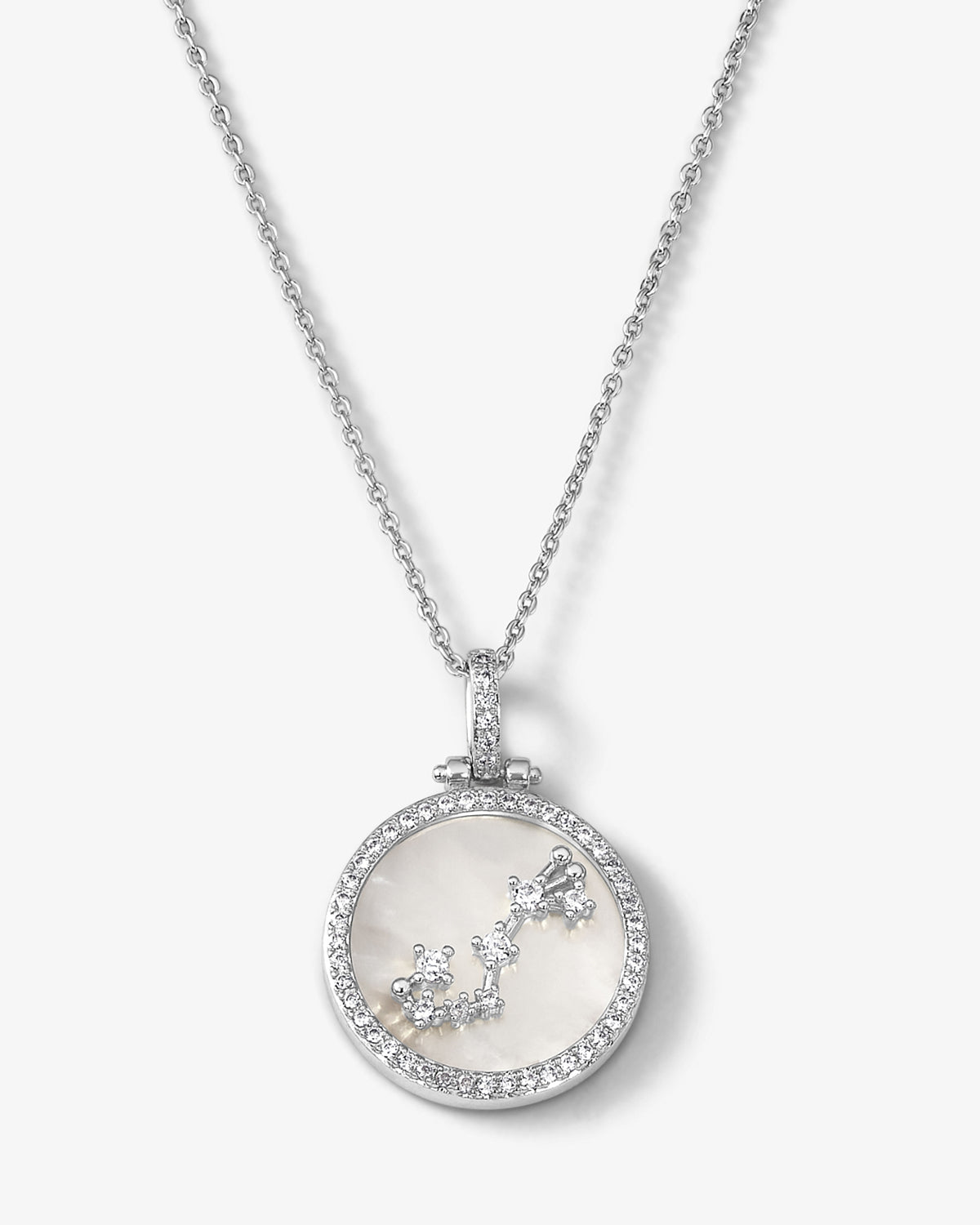 Zodiac Constellation Necklace - Silver