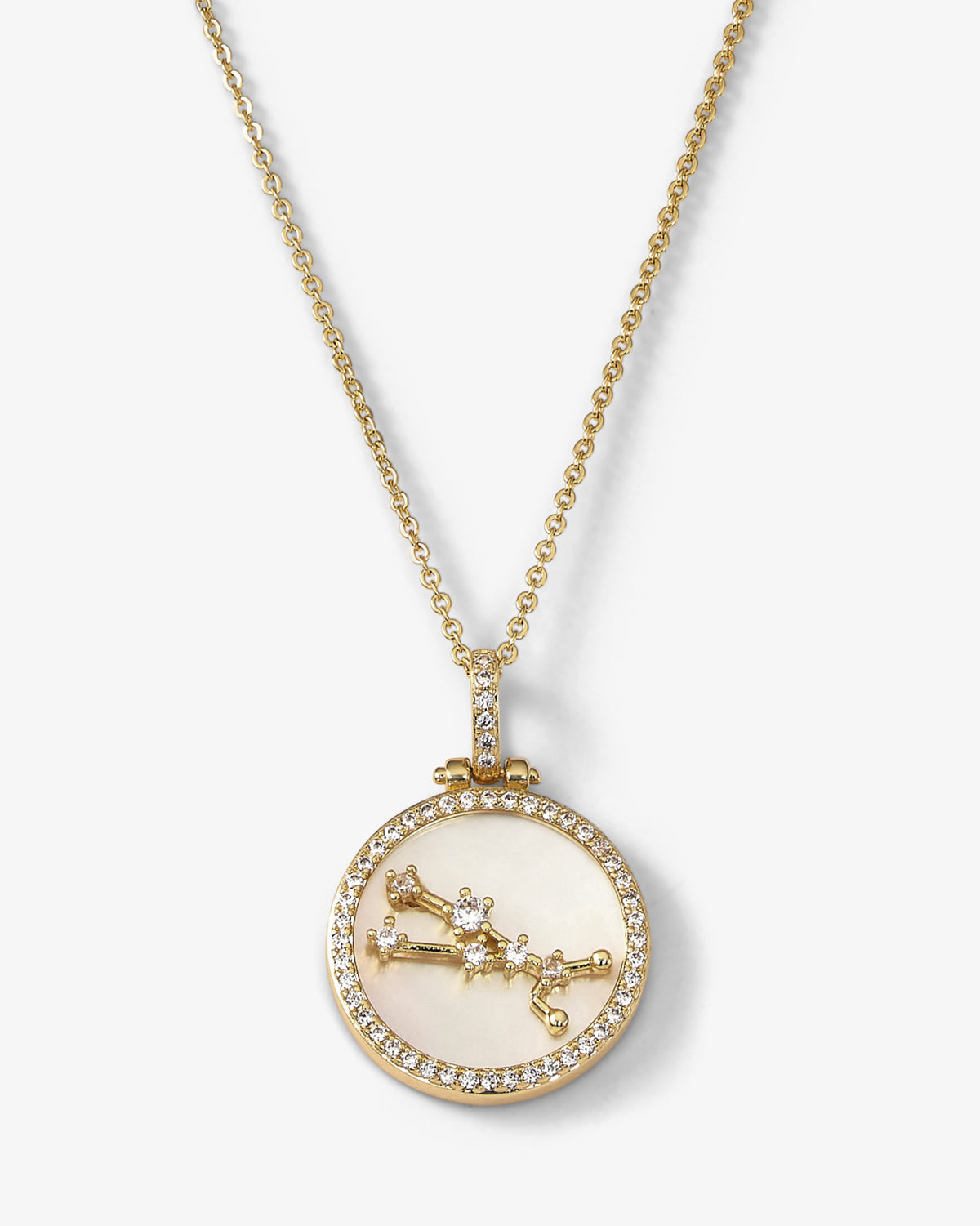 Zodiac Constellation Necklace - Gold