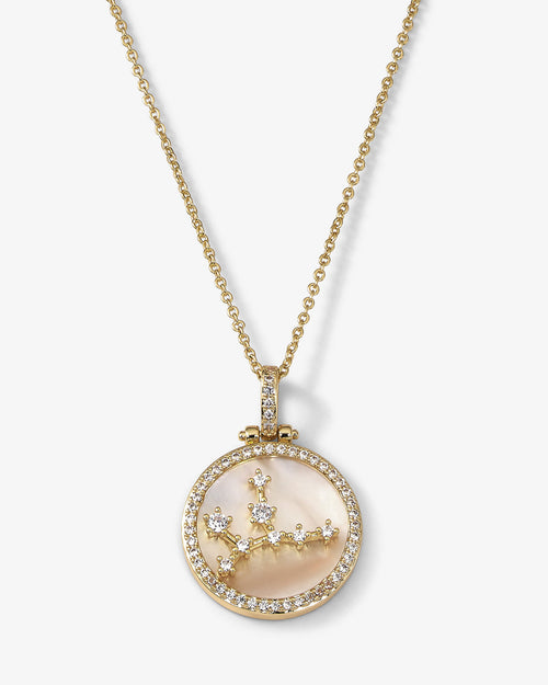 Zodiac Constellation Necklace - Gold