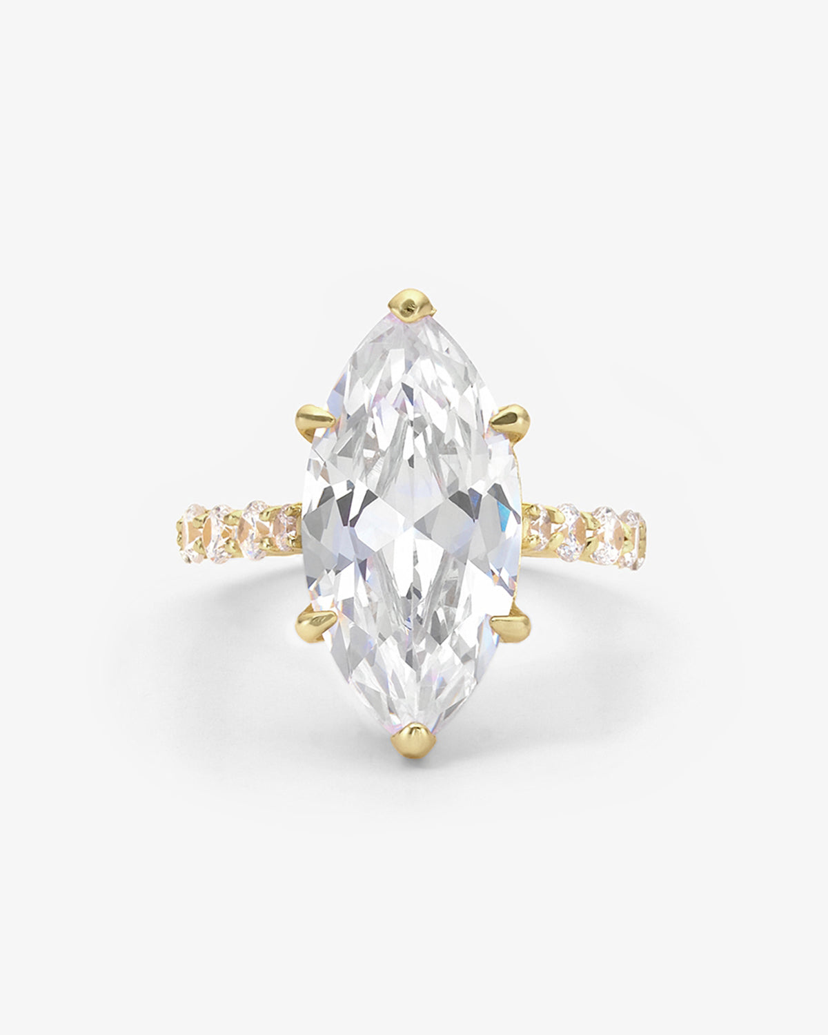 She's So Fine Ring - Gold|White Diamondettes