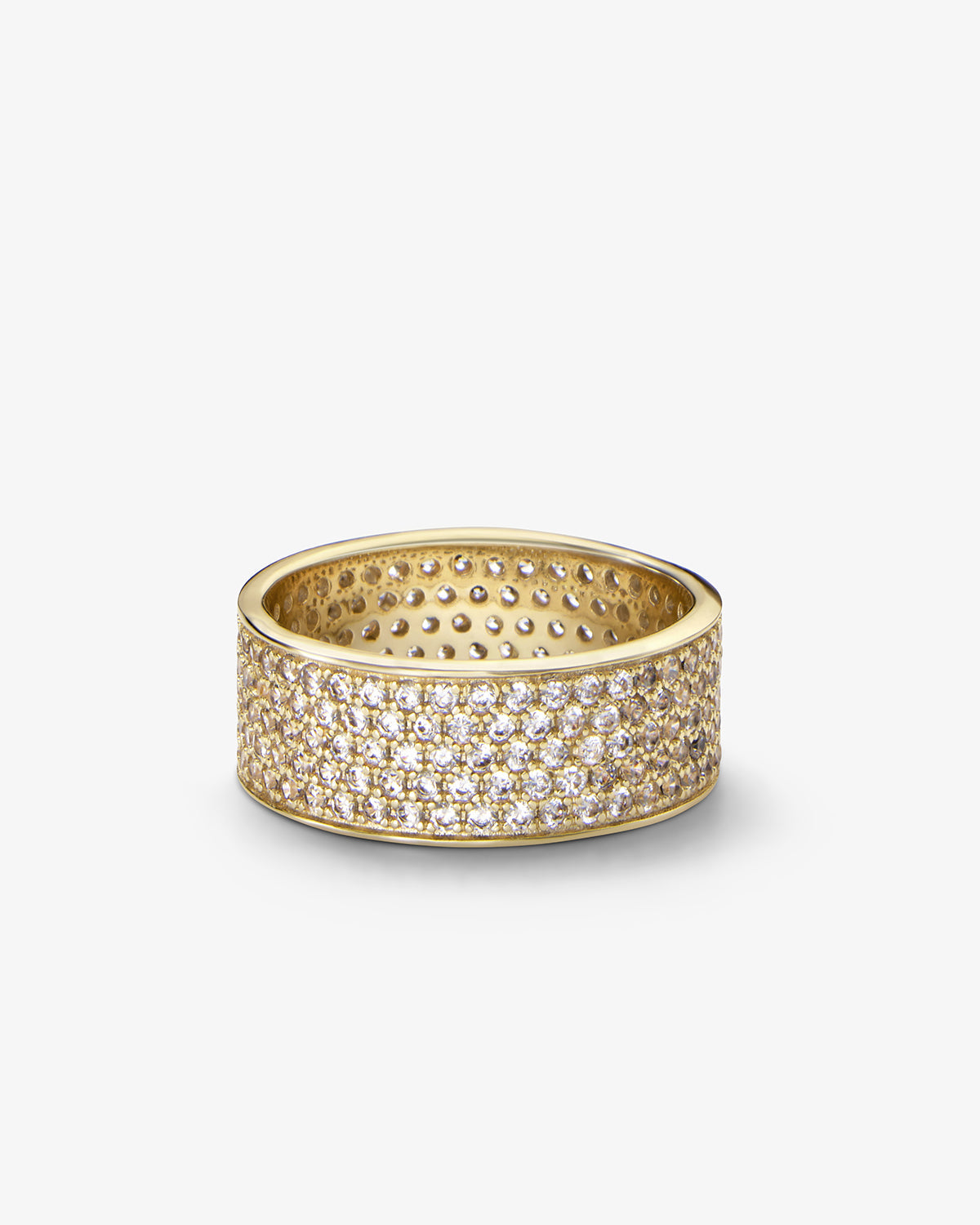 Slick Pavé Ring - Gold|White Diamondettes