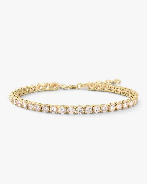 Mama Heiress Anklet - Gold|White Diamondettes