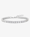 The Queen's Anklet - Silver|White Diamondettes