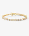 Grand Heiress Tennis Bracelet - Gold|White Diamondettes