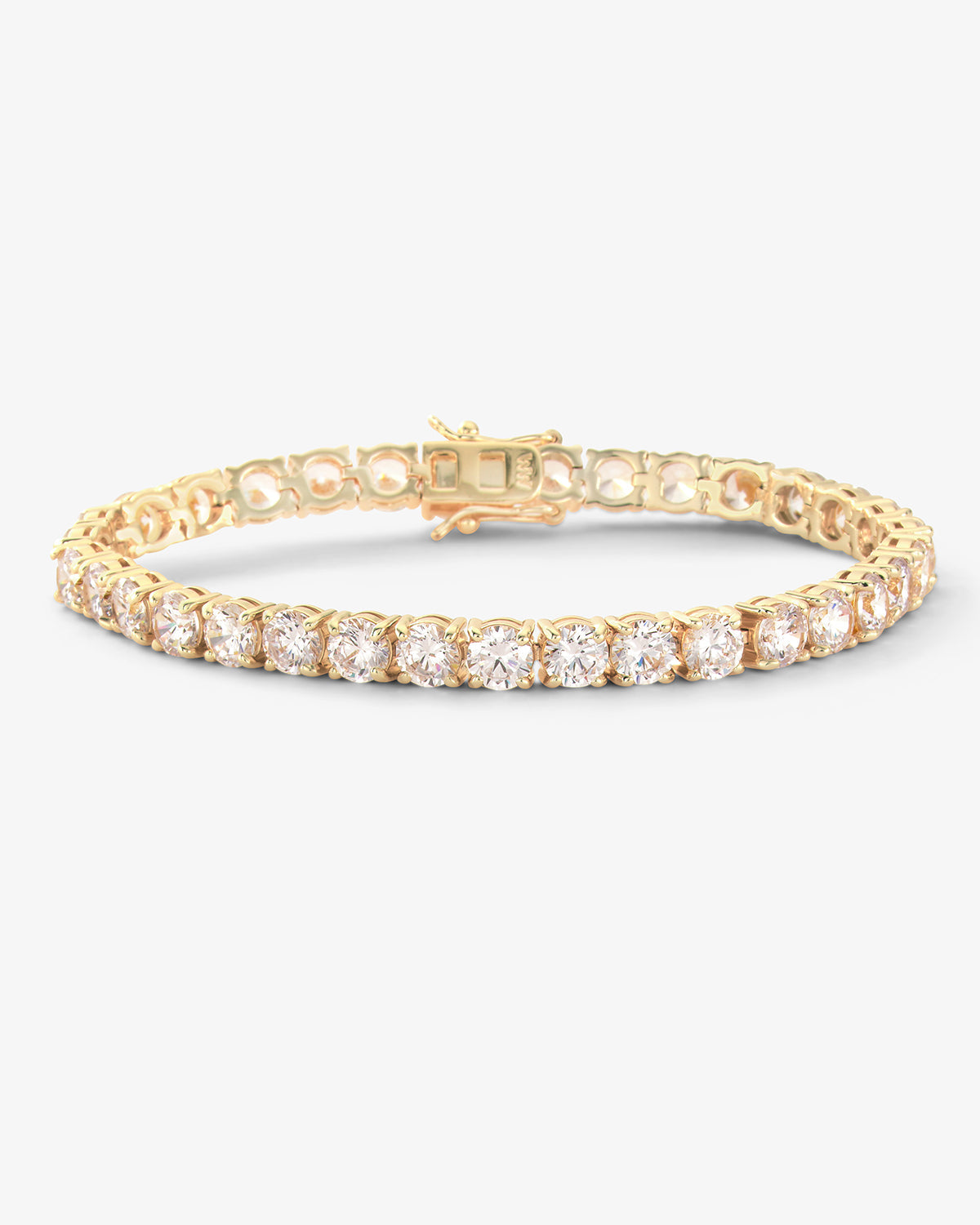Mama Heiress Tennis Bracelet - Gold|White Diamondettes – Melinda Maria ...