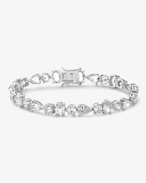 Palace Bracelet - Silver|White Diamondettes