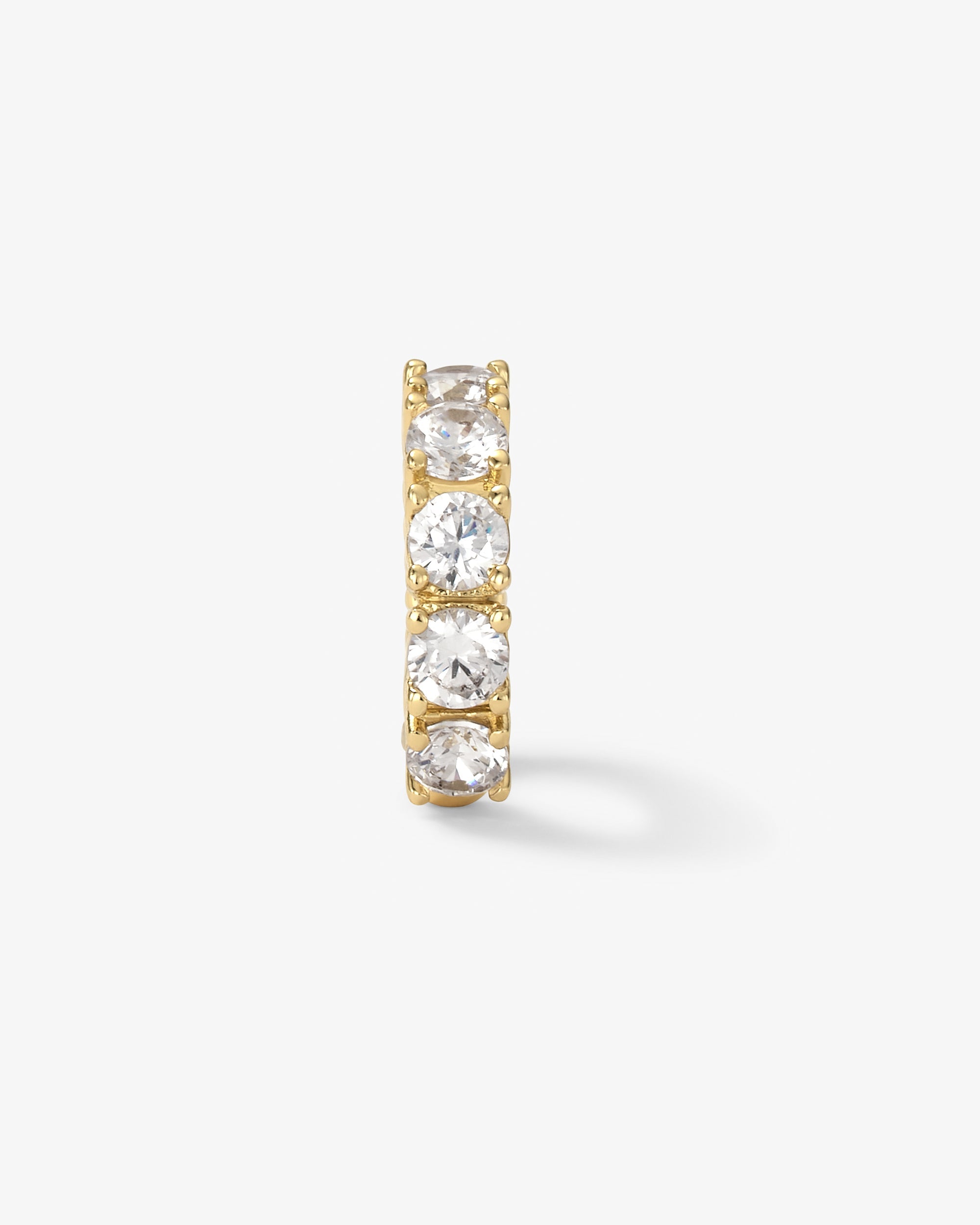 "Oh She Fancy" Ear Cuff - Gold|White Diamondettes