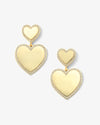 XL You Have My Heart Pavé Earrings - Gold|White Diamondettes