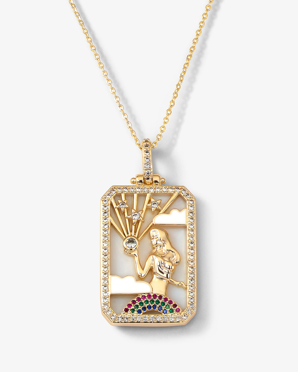 Louis Vuitton x Nigo Squared Logo Pendant Necklace - Brass Pendant