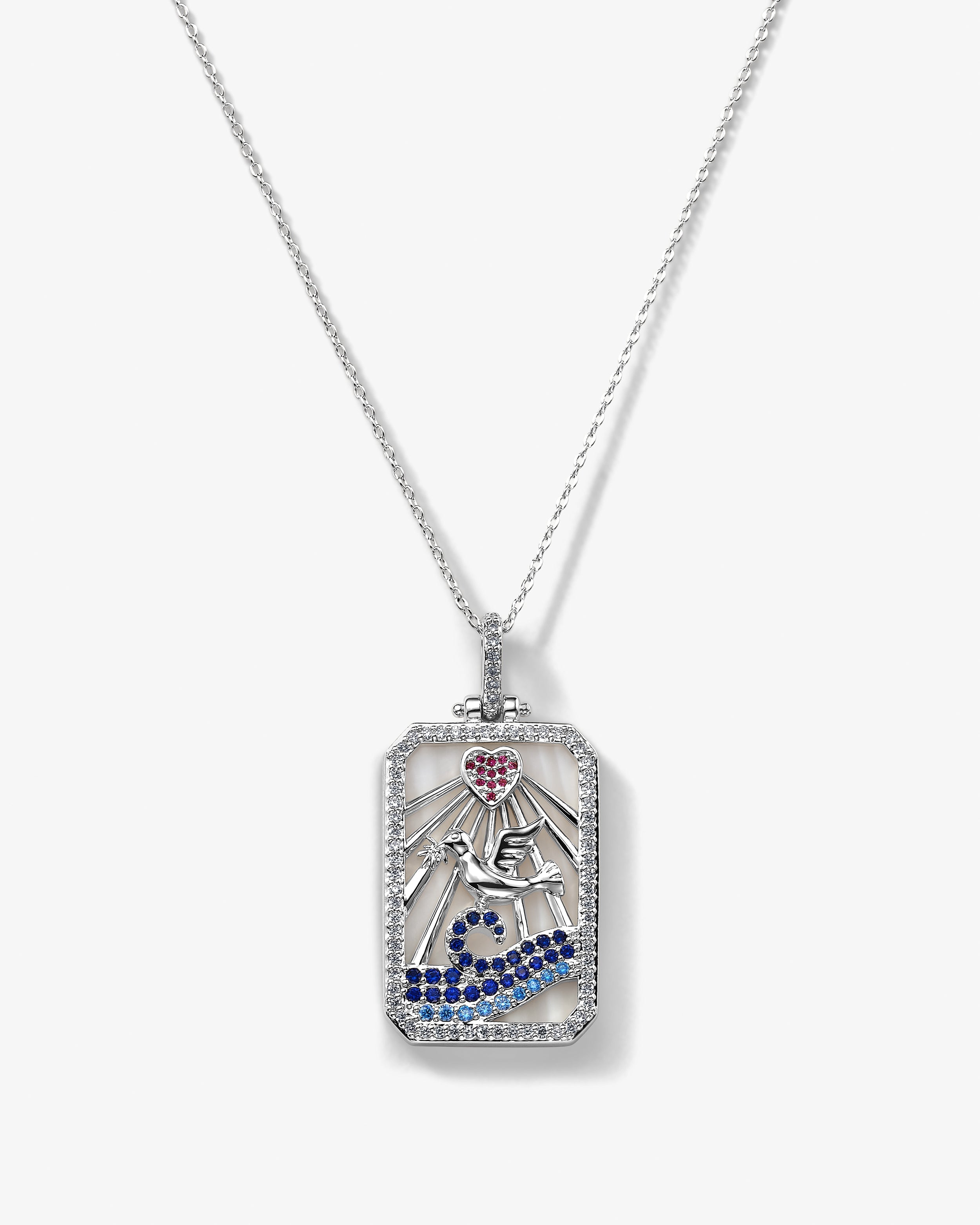 Inner Peace Amulet Necklace - Silver