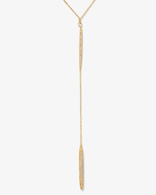 Thelma & Louise Necklace - Gold|White Diamondettes