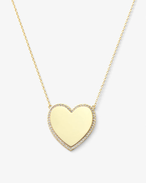 XL You Have My Heart Pavé Necklace 15