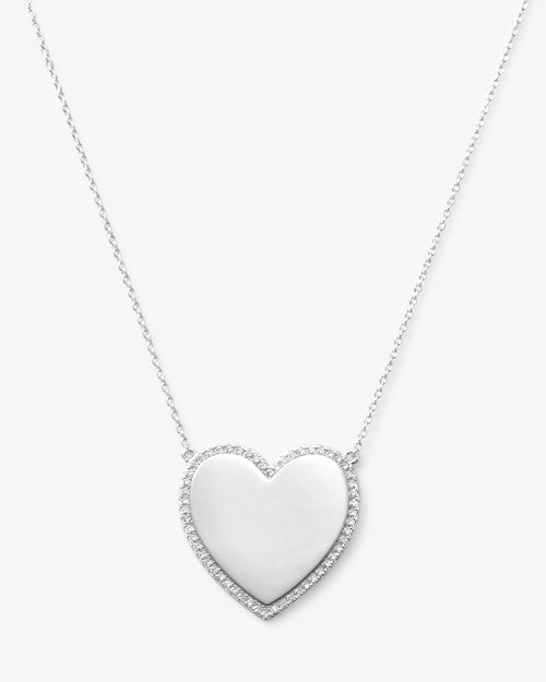 XL You Have My Heart Pavé Necklace 18