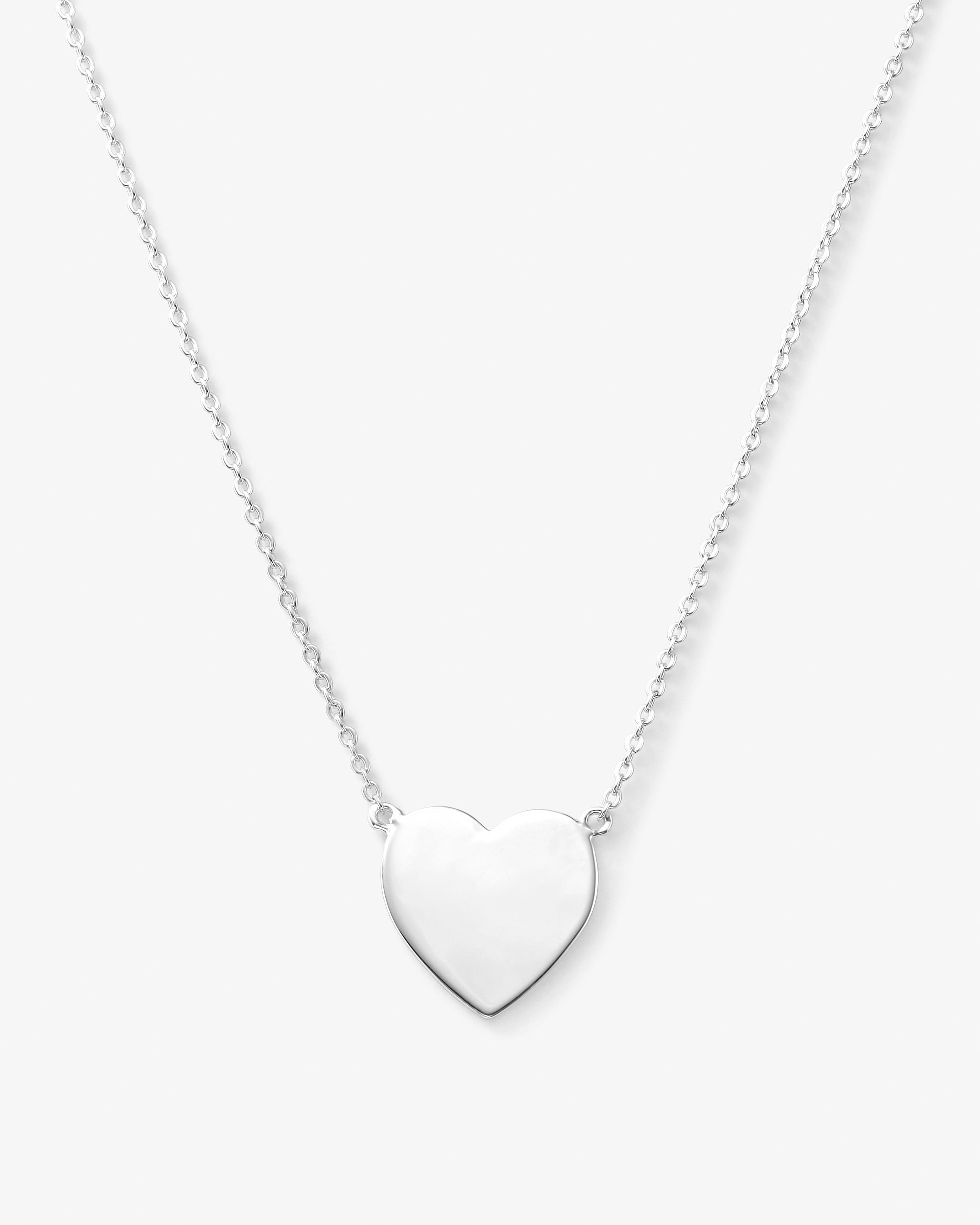 You Have My Heart Necklace 15" - Silver