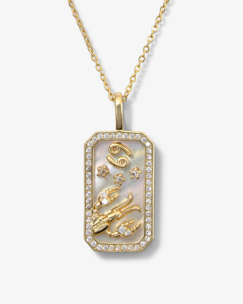 Zodiac Amulet Necklace - Gold