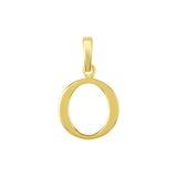 Gold ICONS Alphabet Solid Letters (N-Z) Necklace Charm