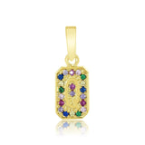 Rainbow ICONS Bling Letter Necklace Charm