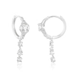 Callisto Diamond Huggie Drop Earrings