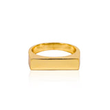 Bar Gold Vermeil Ring