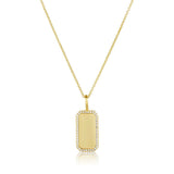 #TAGME Rectangular Charm Necklace