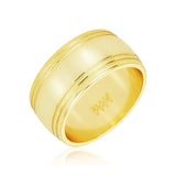 The Muse Thick Band Ring Gold