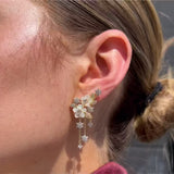 Star Lily Earrings