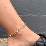 Cloud White Anklet
