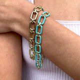 Sky Blue Link Bracelet